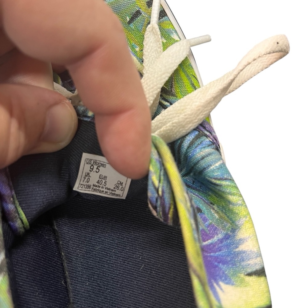 Vans Tropical Palm Leaf Print Floral  Women’s Sneakers‎   Shoes Size 9.5. - Picture 7 of 7